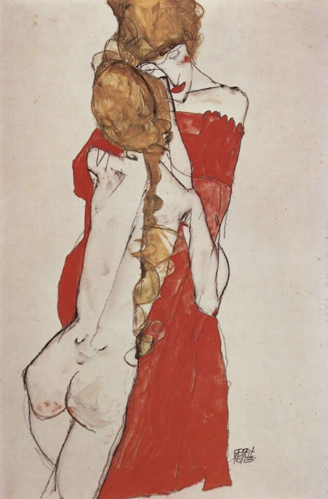 Egon Schiele Mother and daughter